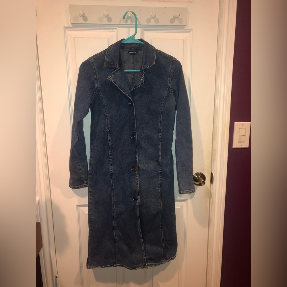 Vintage Y2K Limited Too Denim Button-Down Dress/Jacket - Picture 4 of 9